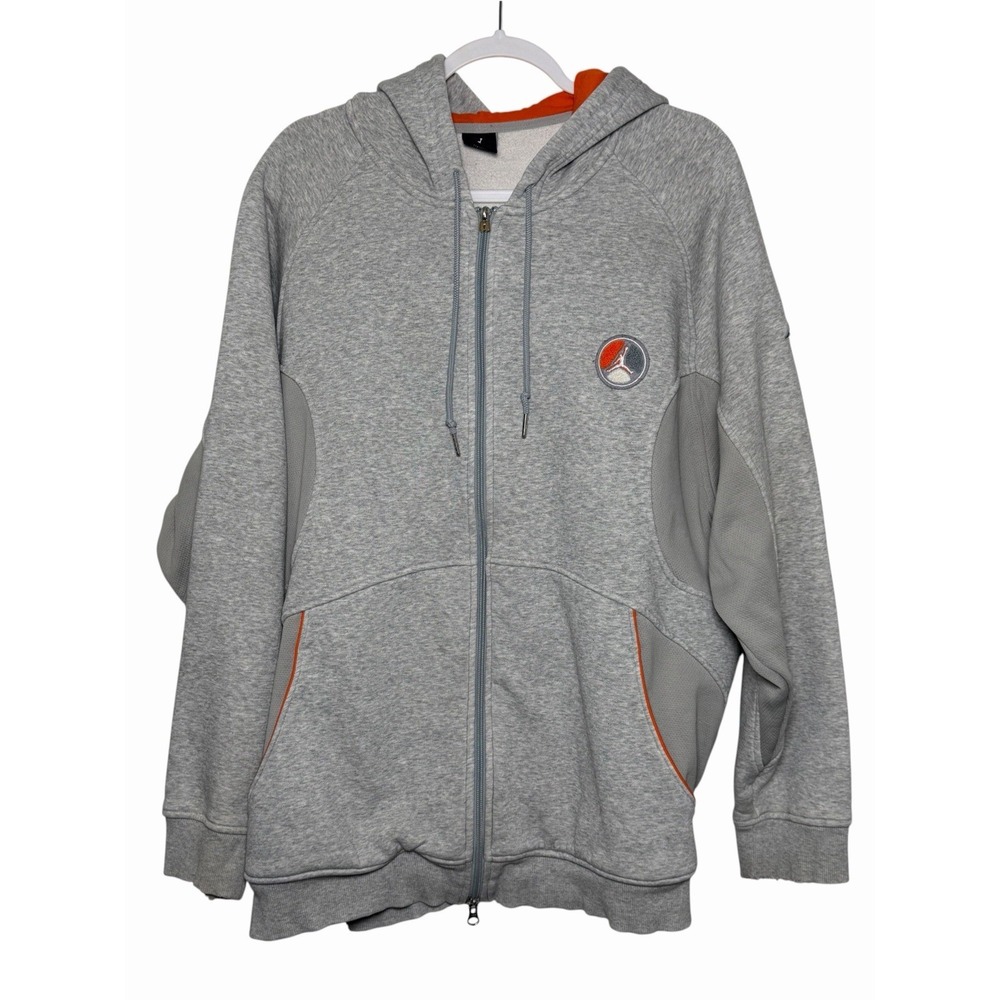 Vintage Y2K Nike Jordan Full Zip Hoodie Men's XL Basketball Sweatshirt